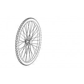 Wiel compleet, 560 mm voor MANKAR-110 GP