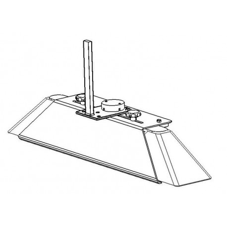 Spuitkap 60-80 cm compleet met verdelers en hoogteverstelling voor Mankar-GP