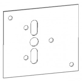 Montageplaat, voor Mafex pompbehuizing 200x200