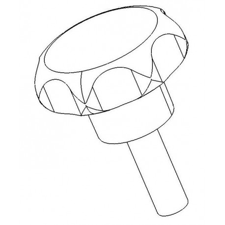 Schroefknop M 8 x 25 mm