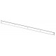 Bevestigingsstrip voor rubberen flap, t.b.v. spuitkap 70-110cm. Mankar