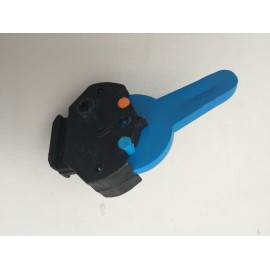 Ventiel met doseerschijf blauw/oranje ROFA oud model (niet meer leverbaar thans leverbaar als 100705)