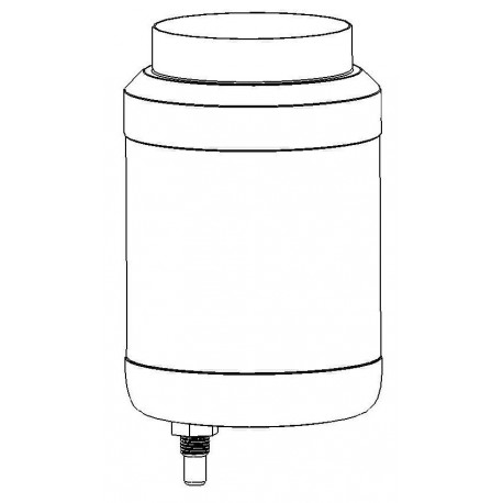 Bekerhouder 0,5 l. zonder deksel, met slangnippel